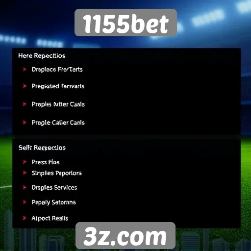 Principais recursos do site 1155bet