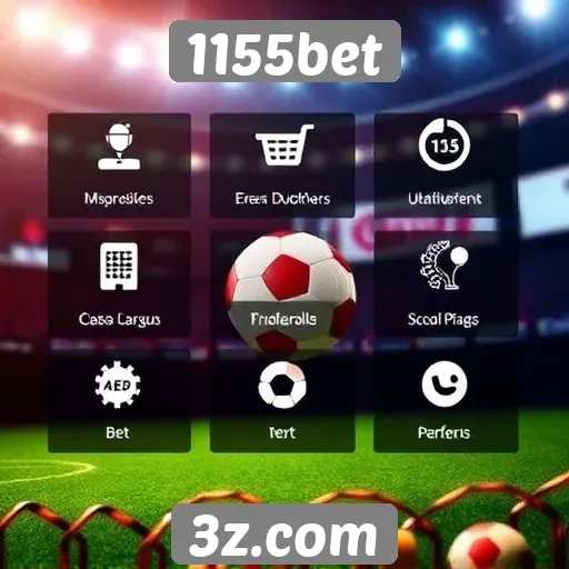 Recursos disponíveis no site 1155bet